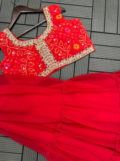 New Super Trending Party Wear Shrug Lehenga Set
