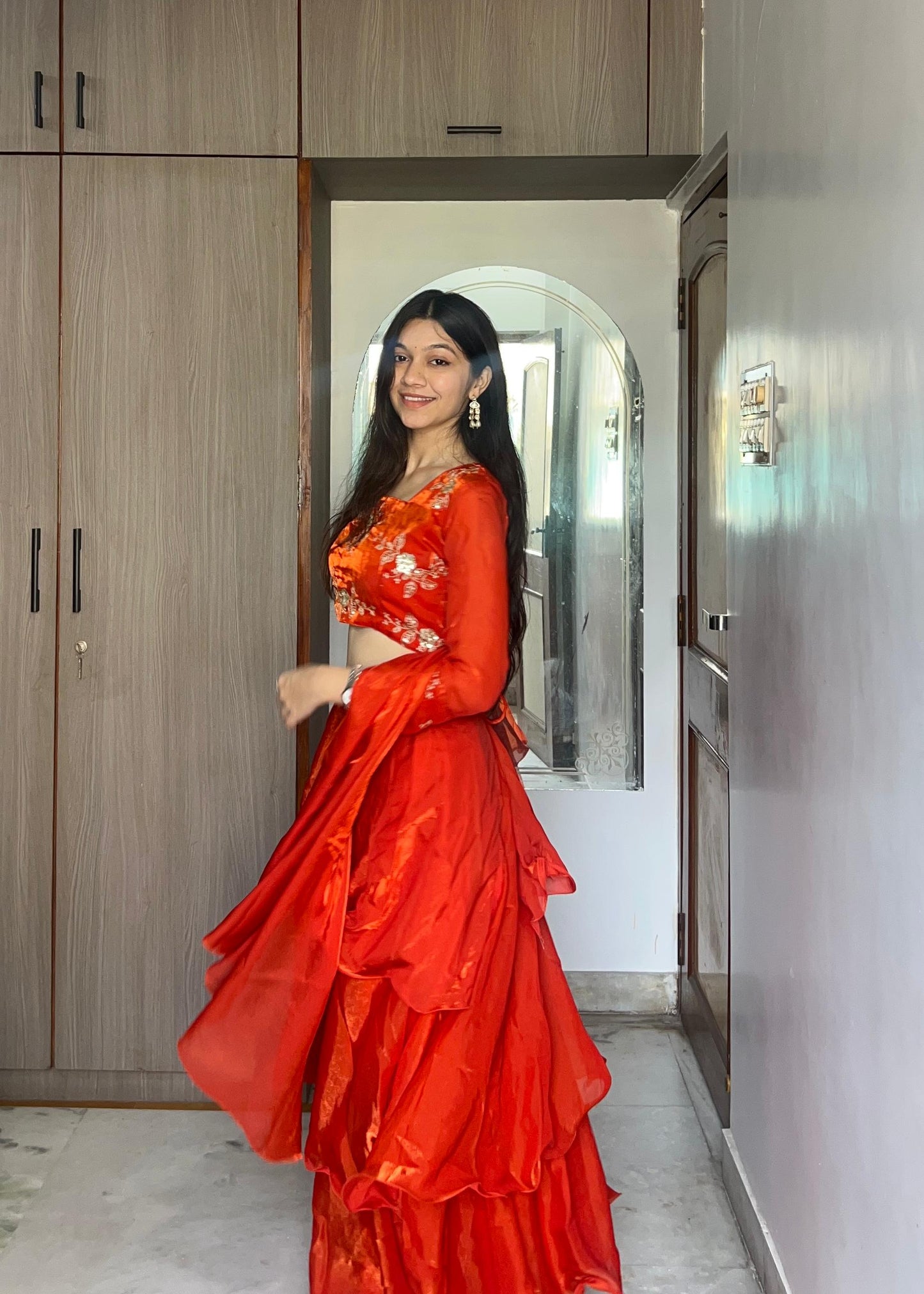 3-Piece Party Wear Lehenga Set