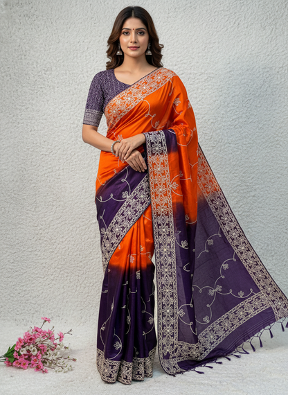 New Latest Arrivals – Premium Chinon Pedding Saree Collection