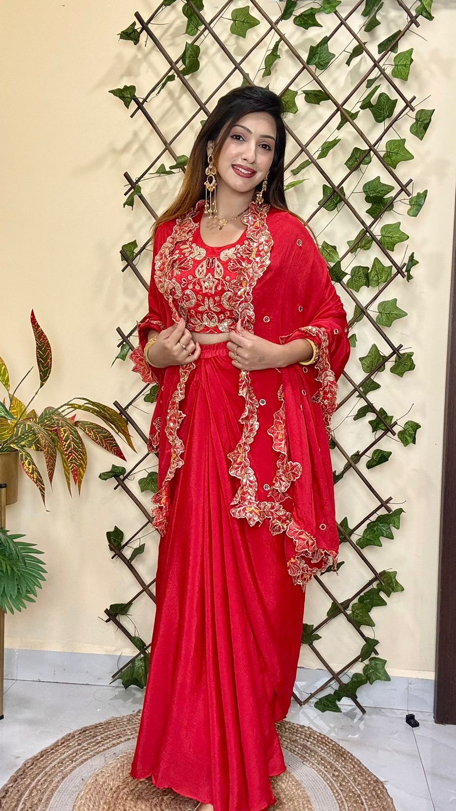 Party Wear Dhoti Lehenga Set