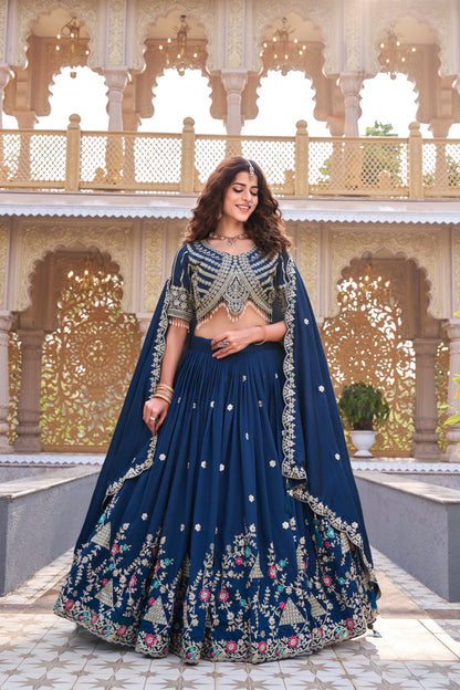 Heavy Embroidery Wedding Lehenga Choli
