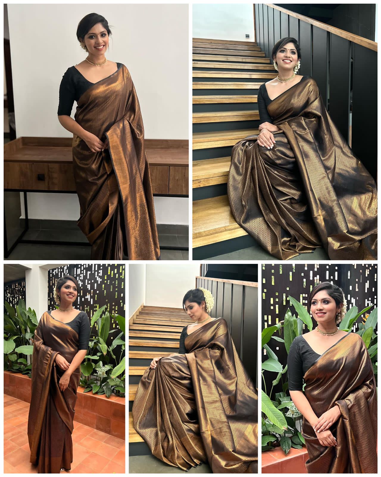 Brown Silk Saree