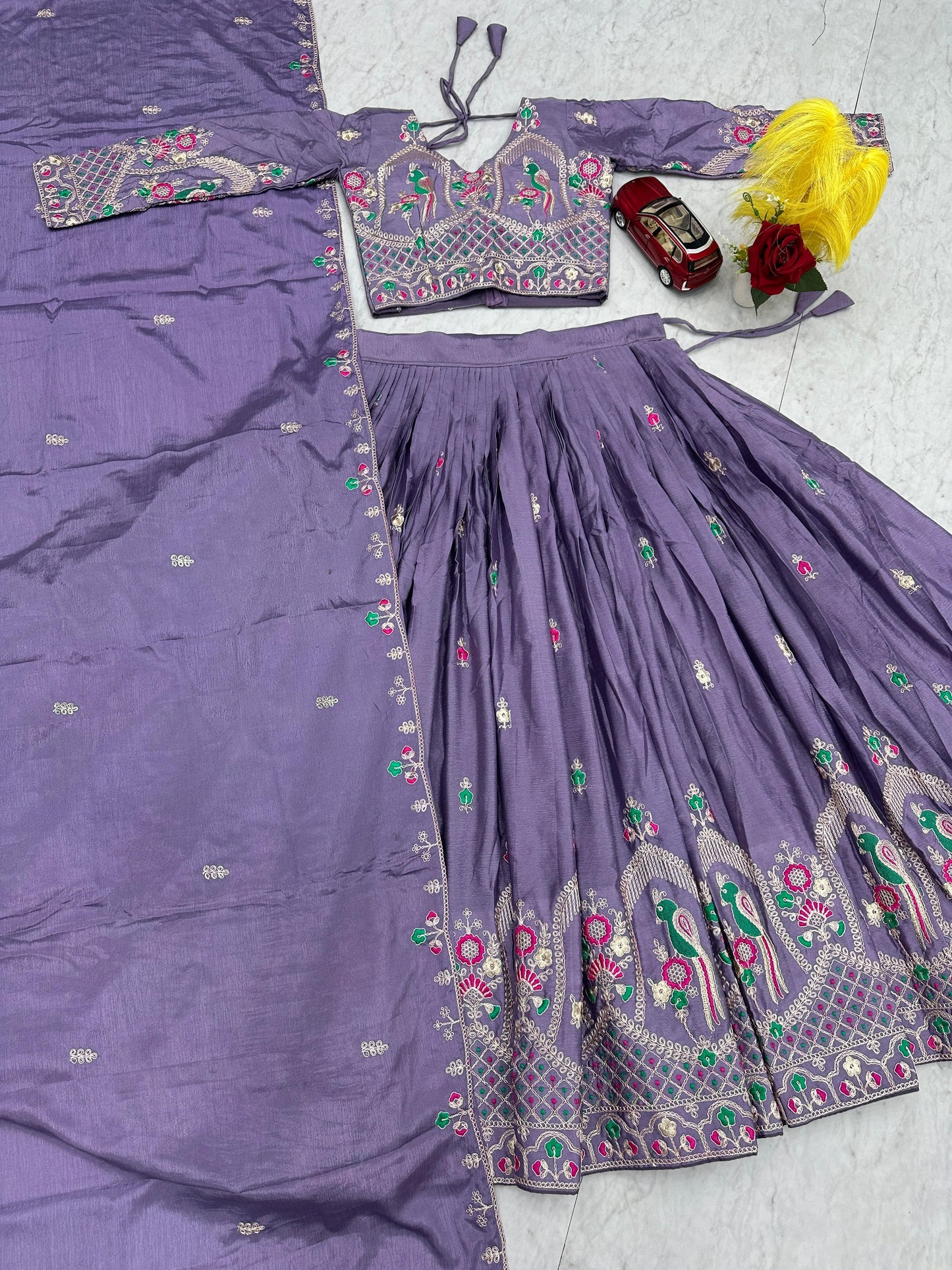 Chinon Embroidered Lehenga Choli