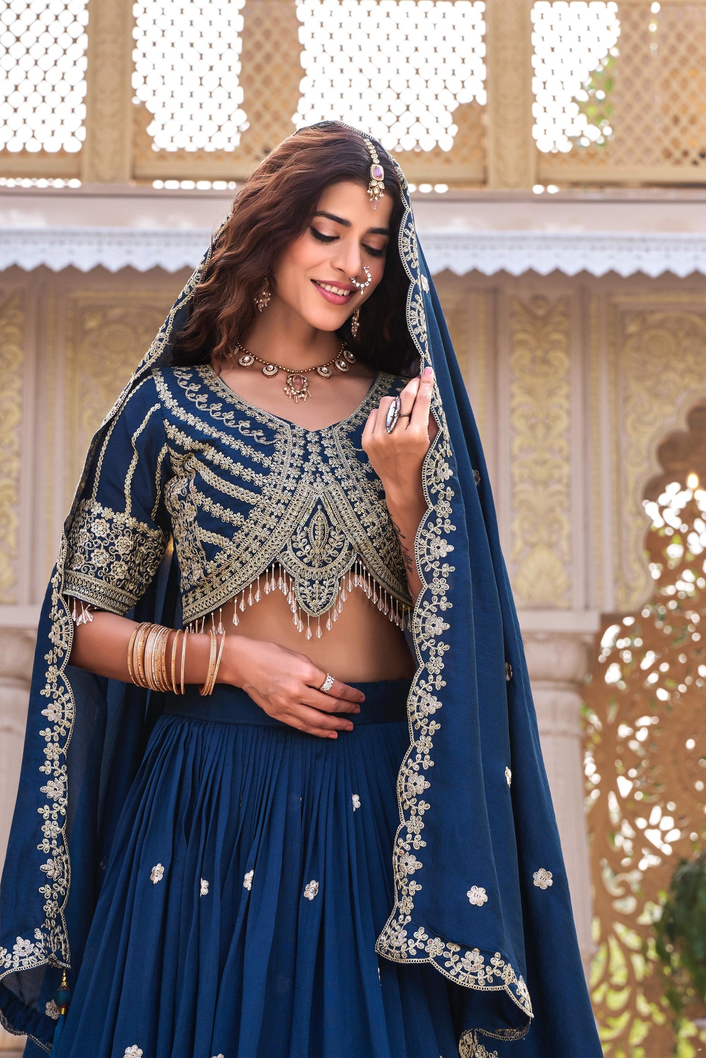 Heavy Embroidery Wedding Lehenga Choli
