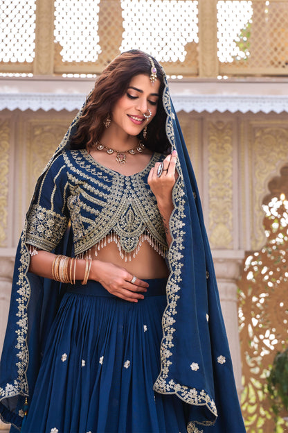Heavy Embroidery Wedding Lehenga Choli