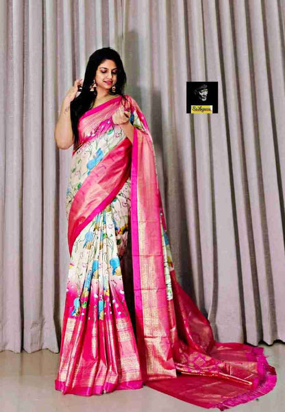 Japan Satin Gajji Silk Saree