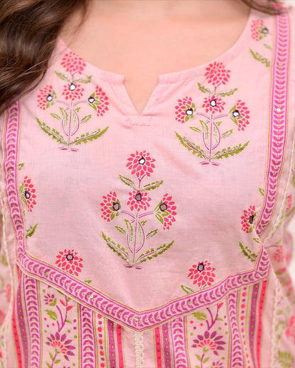 Morgan Silk Digital Print Kurti Pant Dupatta Set