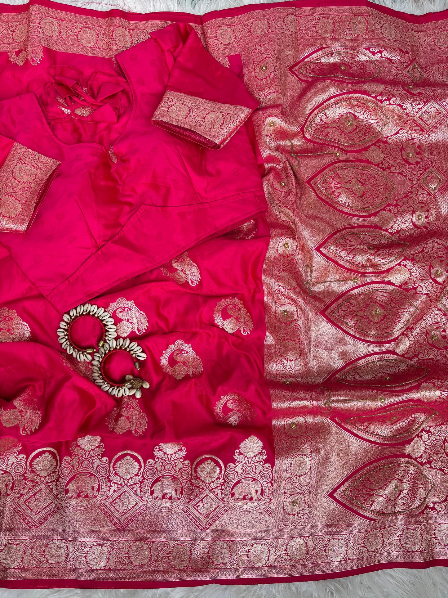 Jhanvi Rich Silk Saree – Pink