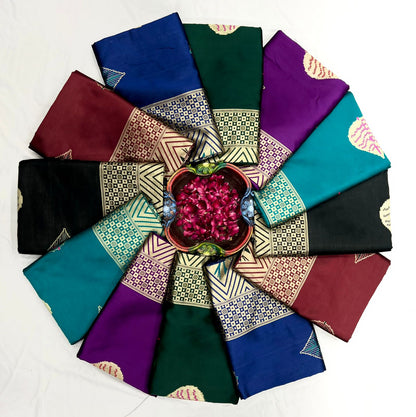 Teal Silk Saree