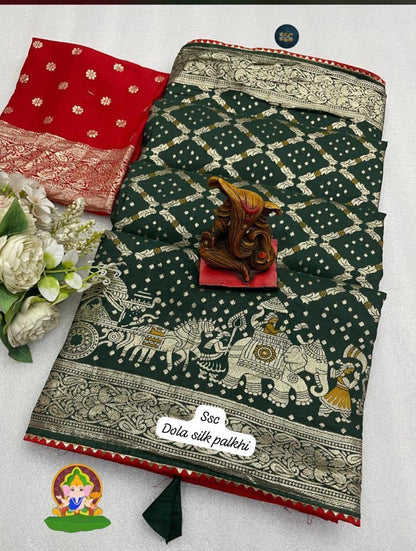 Royal Dolla Silk Saree with Meena & Zari Weaving – Traditional Wedding Collection