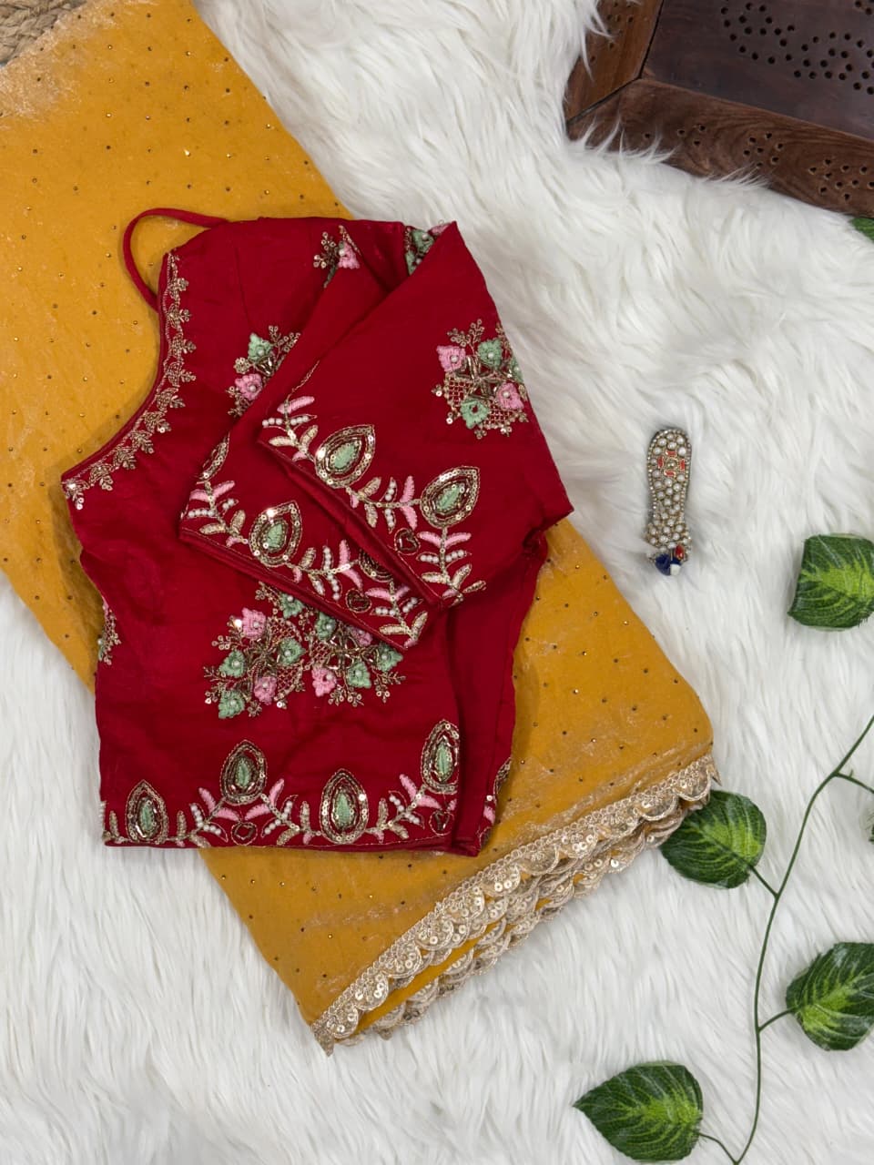 Sun Shine Fendy Silk Saree