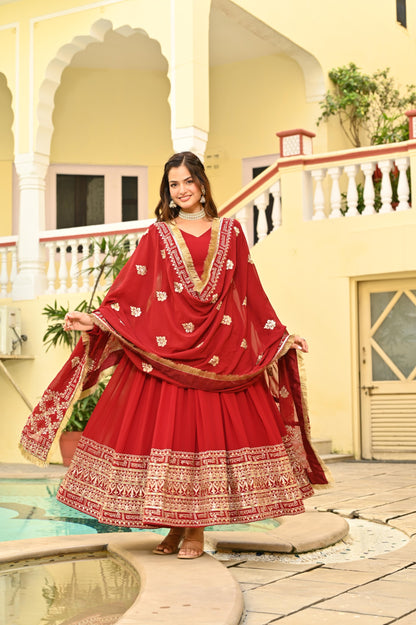 Designer Embroidered Gown Set