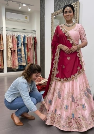 Crystal Silk Heavy Embroidered Festival Lehenga Choli with Dupatta (4 Colors)