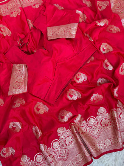 Jhanvi Rich Silk Saree – Pink