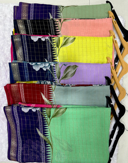 Super Hit Mysore Silk Floral Print Saree Collection