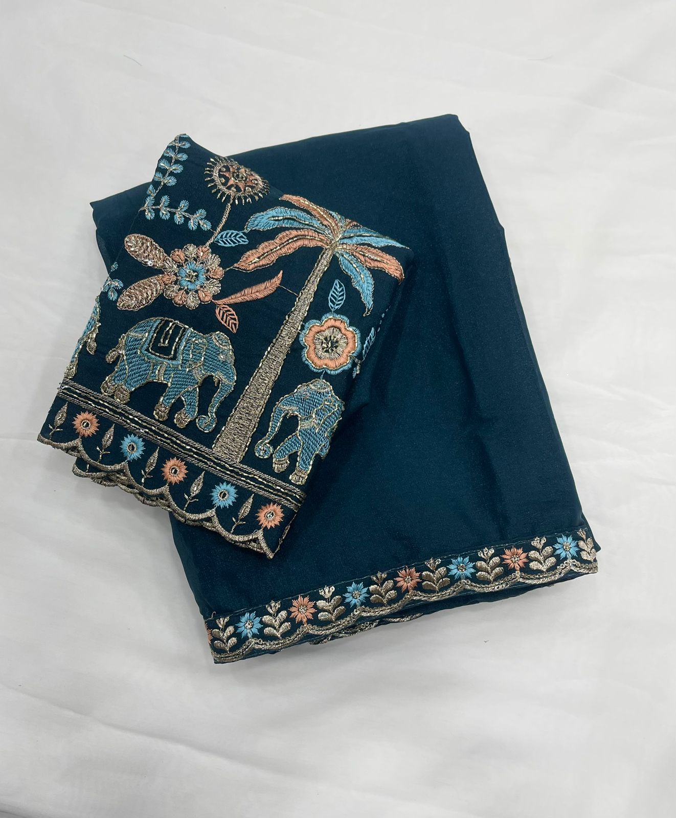 Best Selling Star Georgette Embroidery Saree Collection