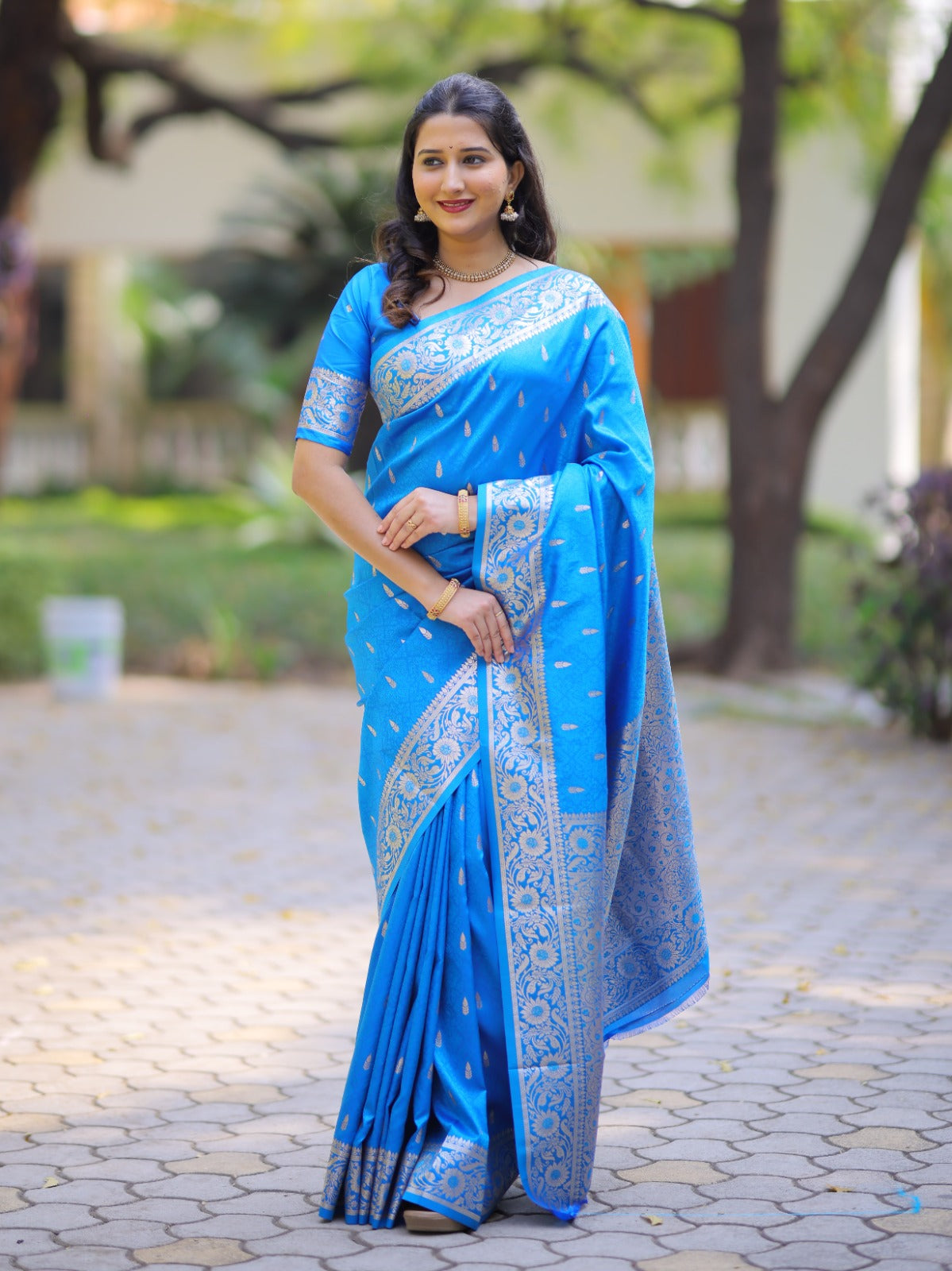Fresh Arrival Soft Pure Banarasi Silk Saree – Rich Zari Weaving