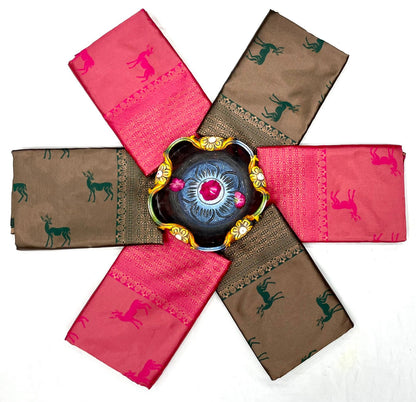 Olive Zari Silk Saree
