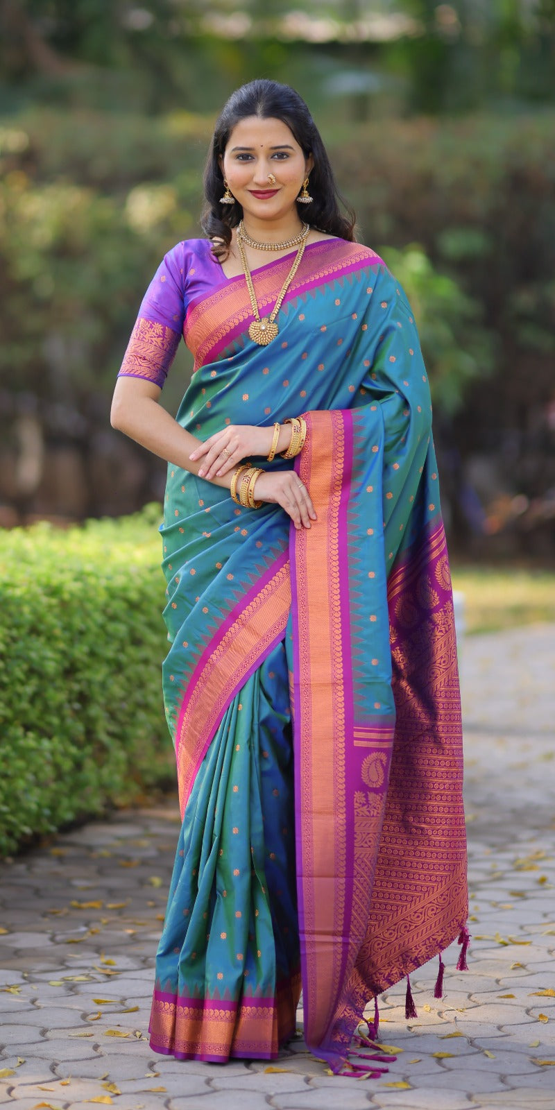 Kanji gadwal silk saree