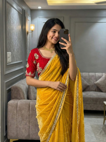 Sun Shine Fendy Silk Saree