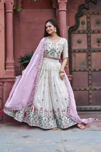 Tissue Silk Festival Lehenga Set