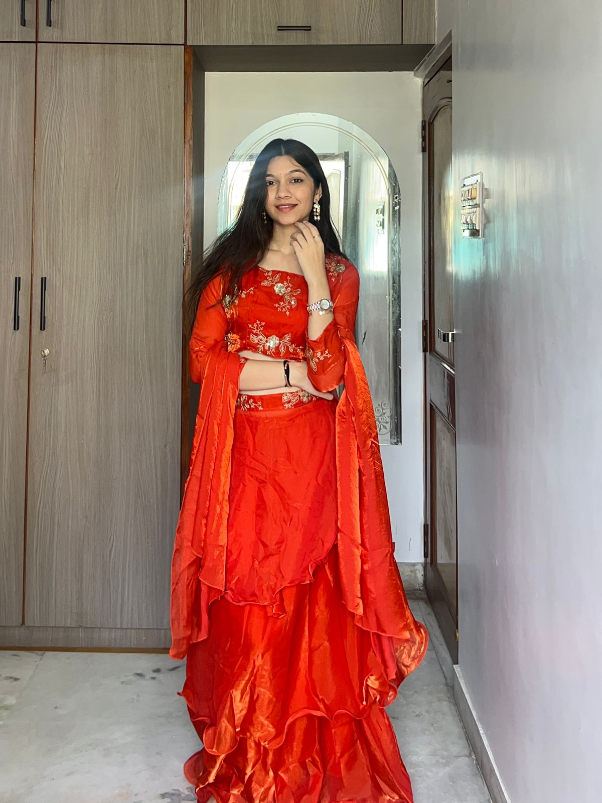 3-Piece Party Wear Lehenga Set