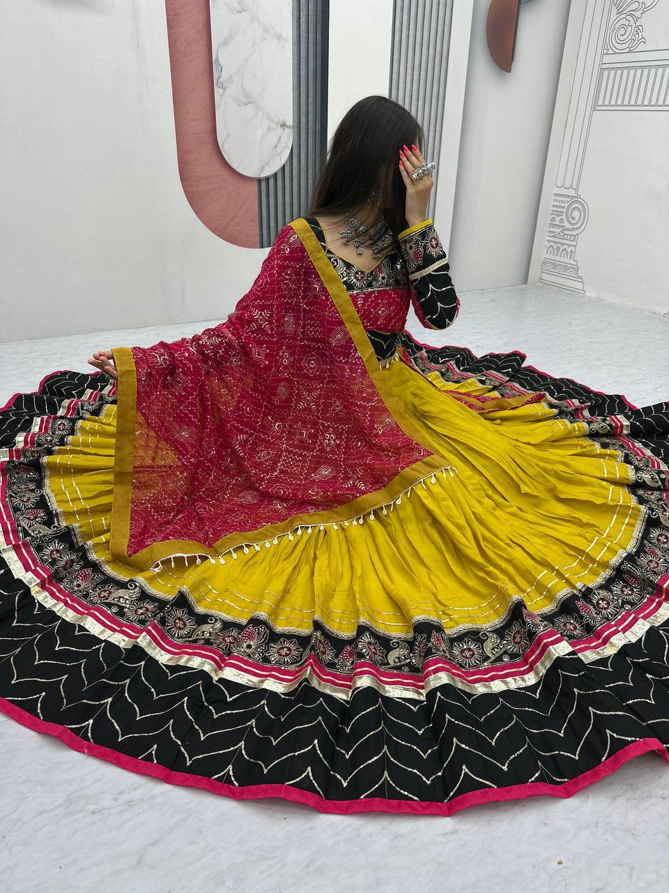 Navratri Special Pure Cotton Lehenga Choli Set