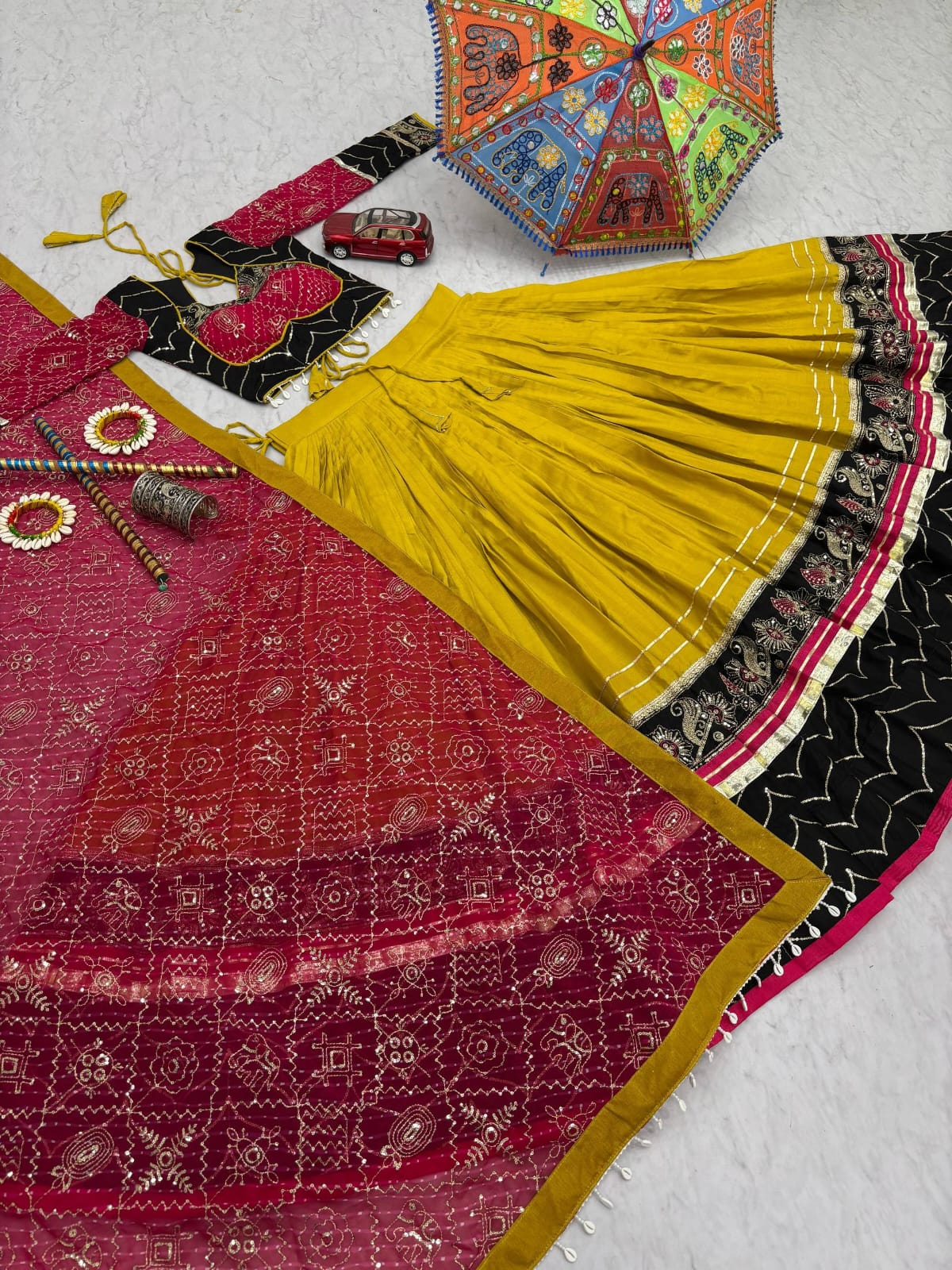 Navratri Special Pure Cotton Lehenga Choli Set