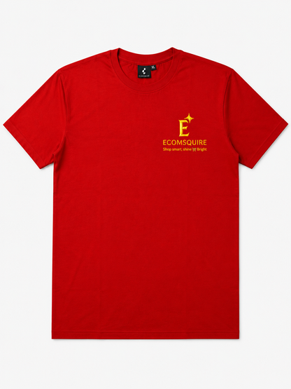 Ecomsquire Premium Cotton T-Shirt Combo Pack for Men (Maroon & Red)