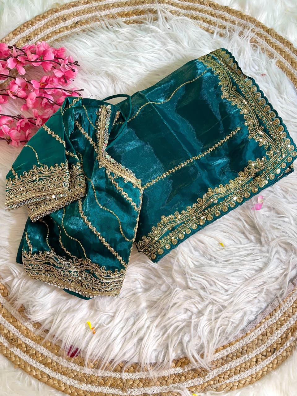 Zimmy Choo Silk Embroidery Saree