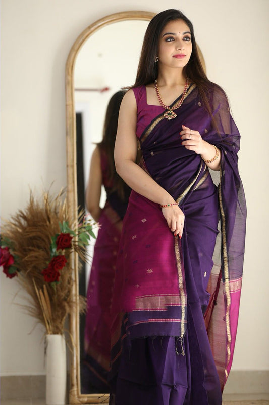 Purple Festive Saree