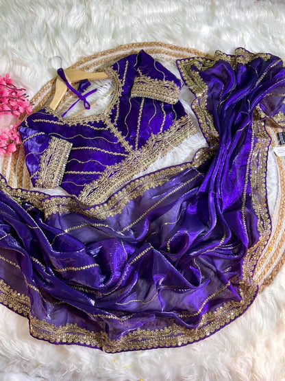 Zimmy Choo Silk Embroidery Saree
