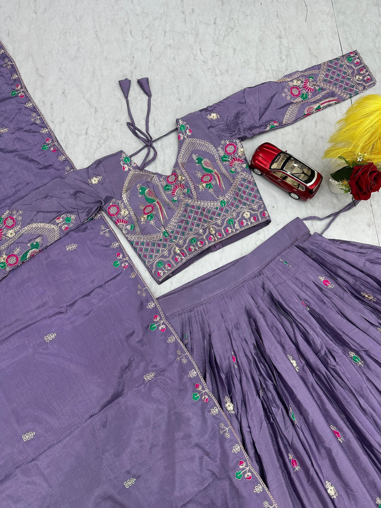 Chinon Embroidered Lehenga Choli