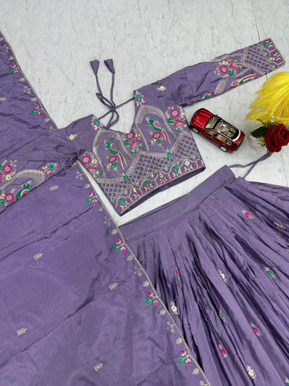 Chinon Embroidered Lehenga Choli