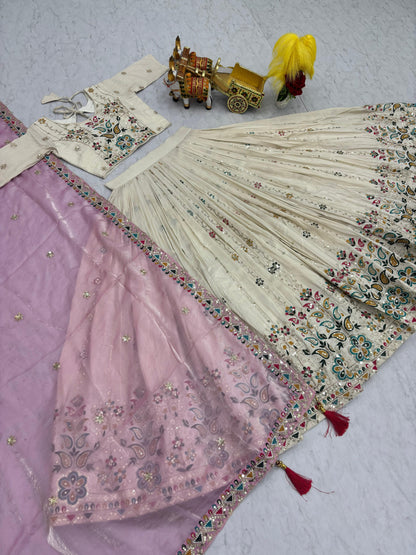 Tissue Silk Festival Lehenga Set