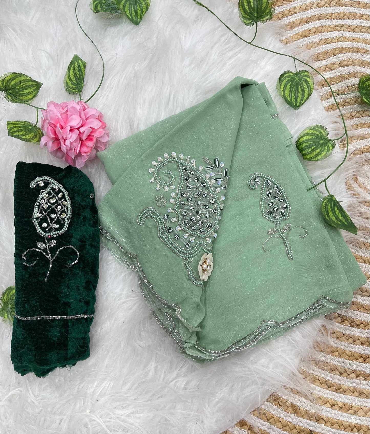 Maharani – Pure Shimmer Silk Saree