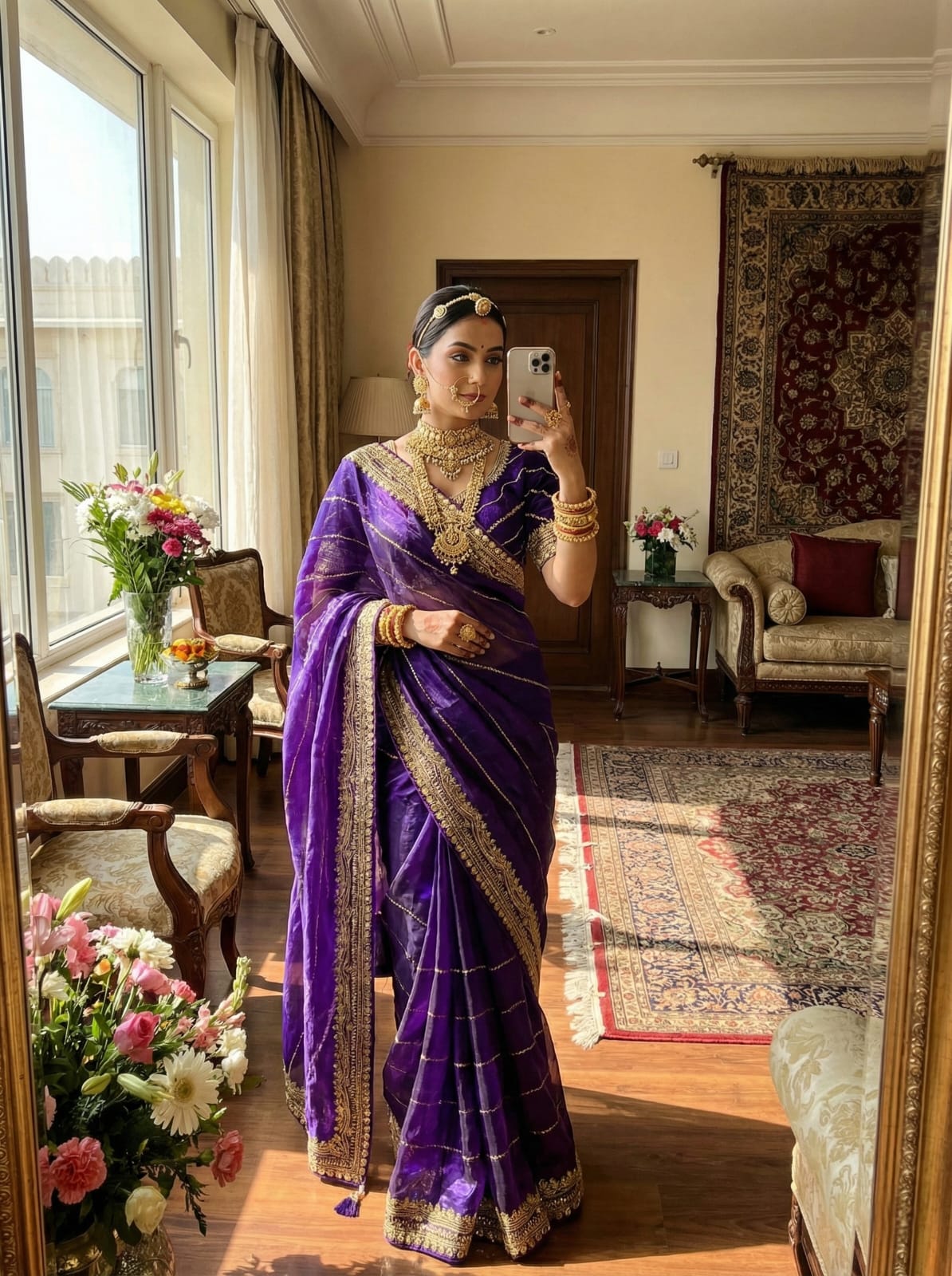 Zimmy Choo Silk Embroidery Saree