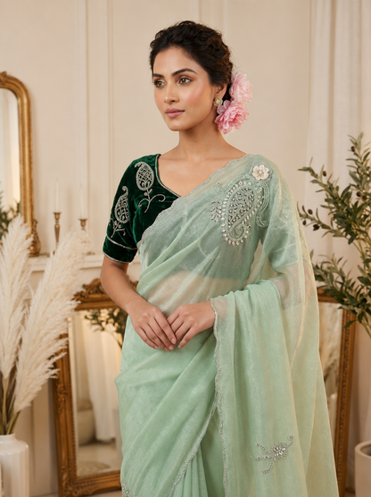 Maharani – Pure Shimmer Silk Saree