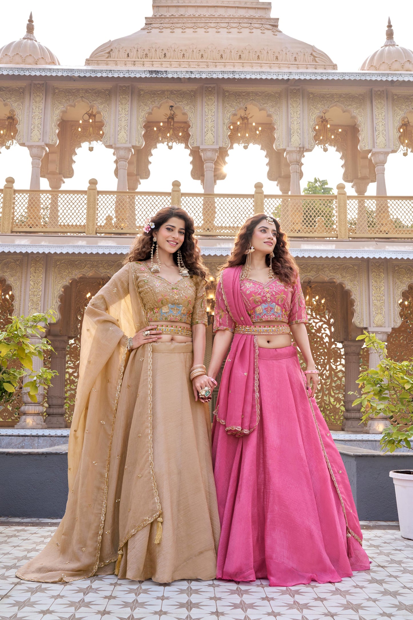 Premium Wedding Lehenga Choli Set – 9 Meter Flair