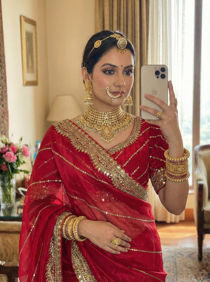 Zimmy Choo Silk Embroidery Saree