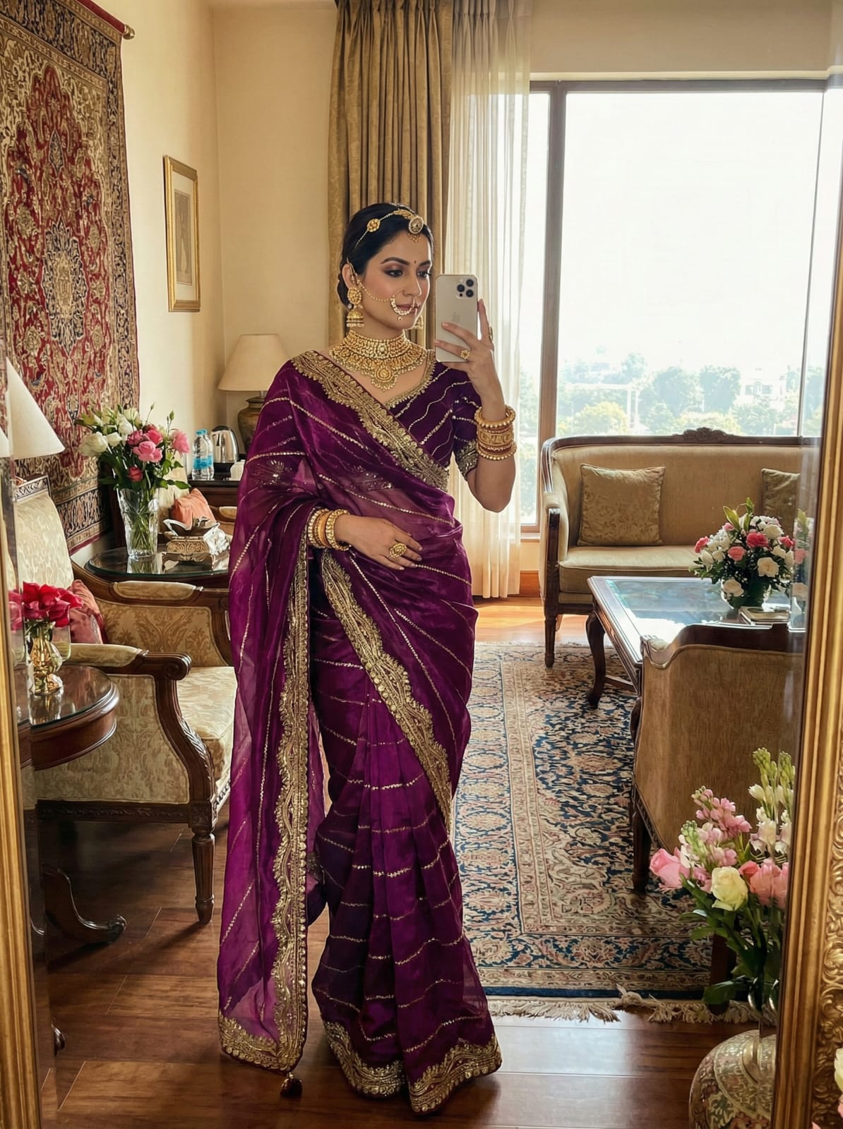 Zimmy Choo Silk Embroidery Saree