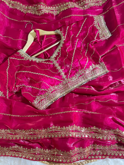 Zimmy Choo Silk Embroidery Saree