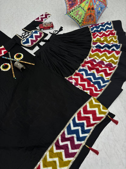 Women's Navratri Special Pure Cotton Lehenga Choli Set with Dupatta – 6 Meter Flair