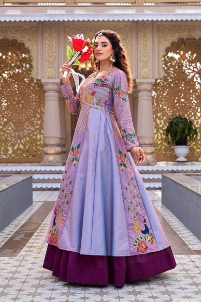 Peacock Embroidered Lehenga Choli