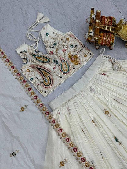 Wedding Vichitra Lehenga Choli