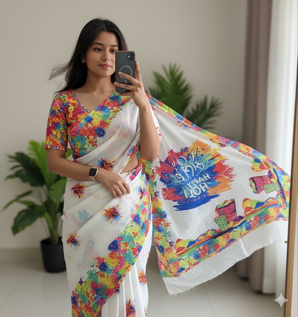 Handloom Tussar Silk Kalamkari Saree