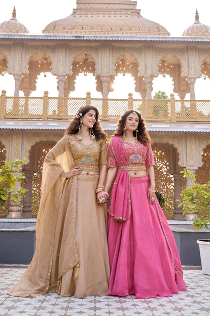 Premium Wedding Lehenga Choli Set – 9 Meter Flair