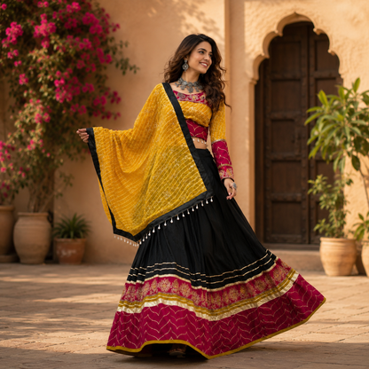 Navratri Special Pure Cotton Lehenga Choli Set