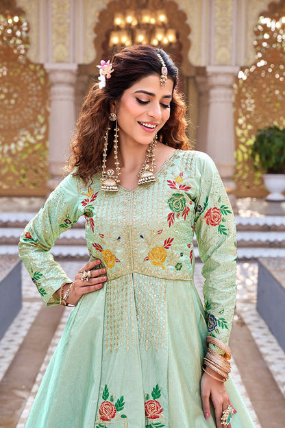 Peacock Embroidered Lehenga Choli