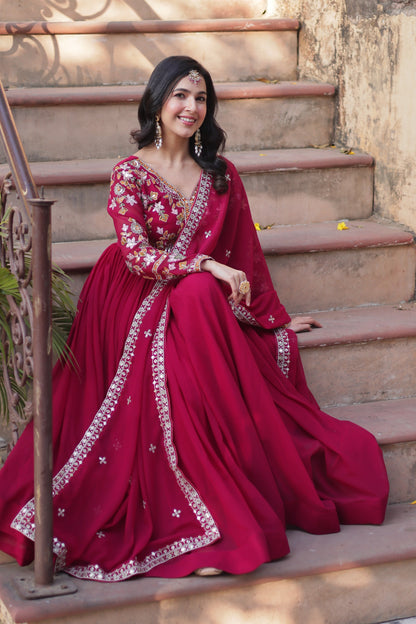 Premium Designer Gown With Dupatta